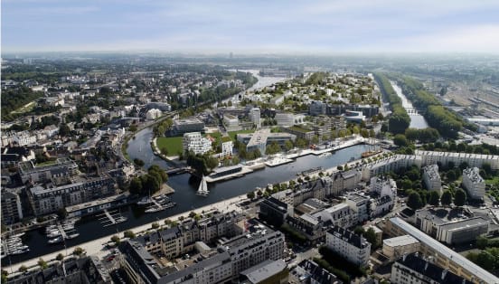 Vue du Nouveau bassin de Caen